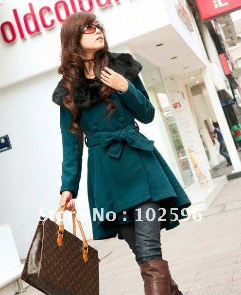 Free   Shipping:  2012    new   arrivals      women's     wool      trench      coat                     Li12191