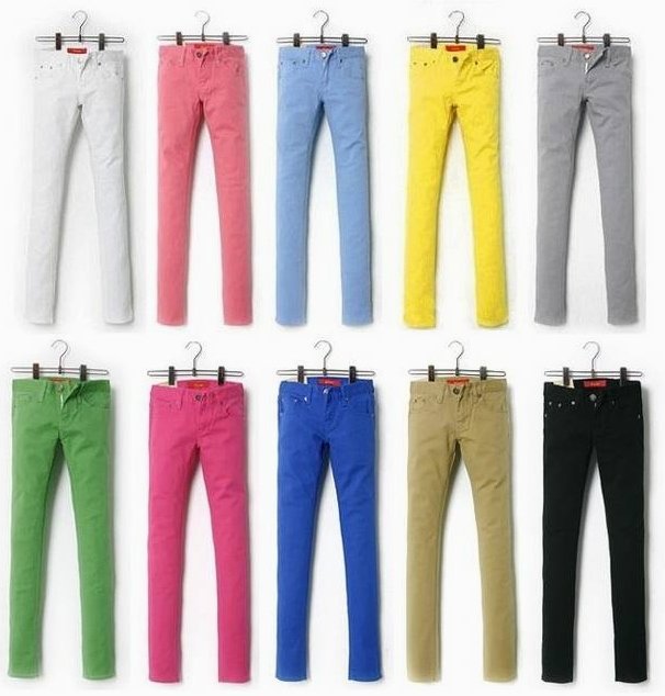 Free Shipping / 2012 new arrived  / women candy pants / jeans / lady trousers / 12 color in stock / Wholesale