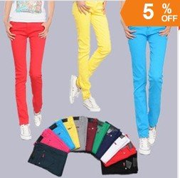 Free Shipping / 2012 new arrived / women candy pants / XS-5XL / / jeans / lady trousers /pencil pants/12 color / Wholesale