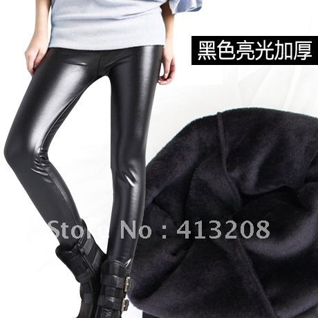 Free Shipping 2012 new Brands Hyperelastic warm winter leather leggings Boots pants women's jeans tights pantyhose wholesale