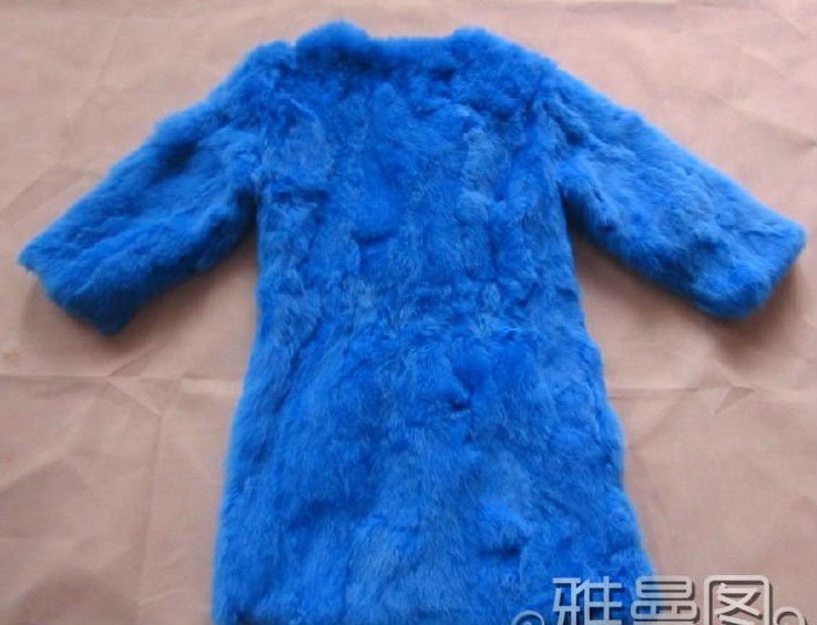 Free shipping 2012 new design ladies Fur coat medium-long design rabbit fur coat vest female fur overcoat