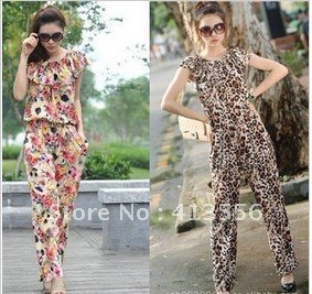 free shipping 2012 new fall and winter clothes women's fashion Floral Leopard waist leotard ow67609