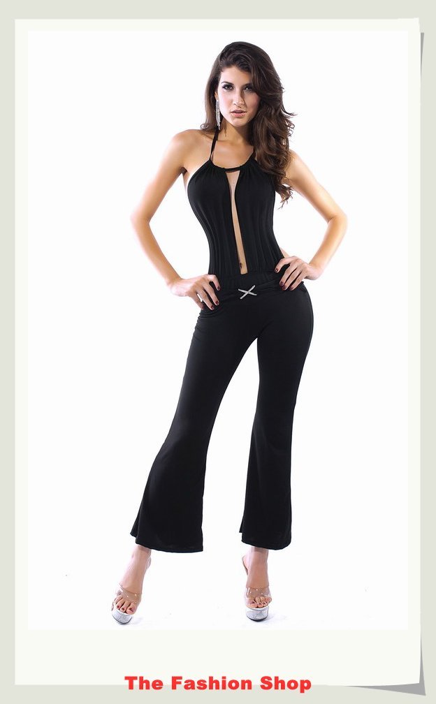 Free shipping!2012 New Fashion Ladies' Jumpsuits,Sexy Women Rompers,Clubwear,One size,NA8521-1,Black