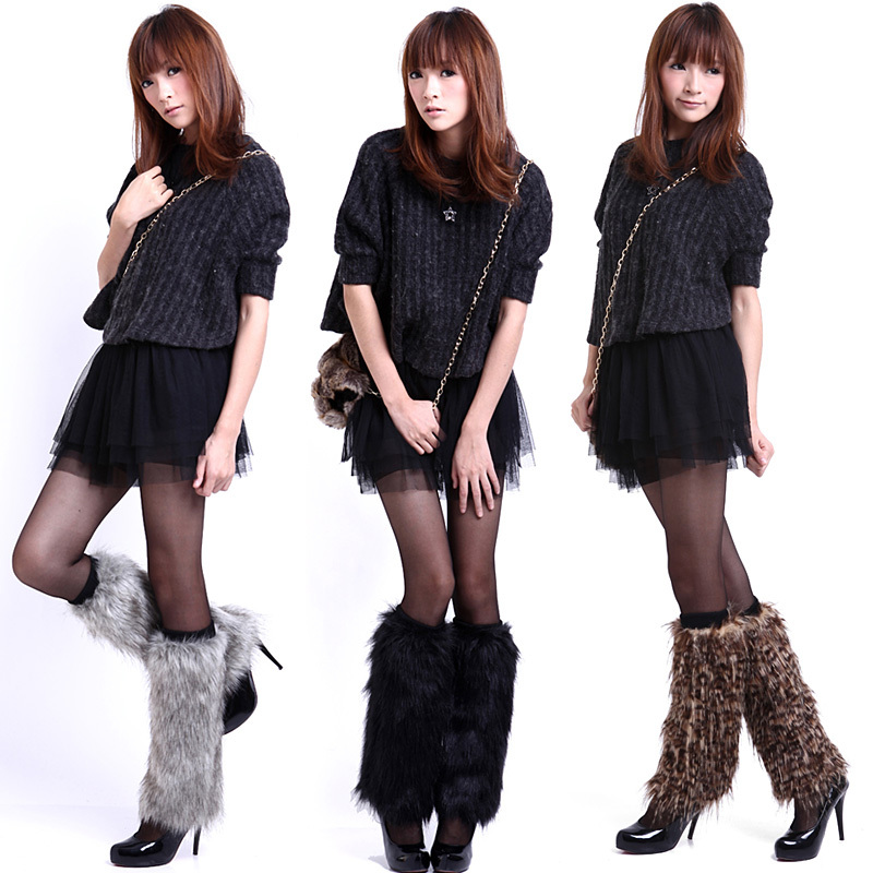 Free Shipping! 2012 New Fashion Short and Long Design Ankle Sock,Fur Shoes and Boots Set Cover Leg Cover SK0001