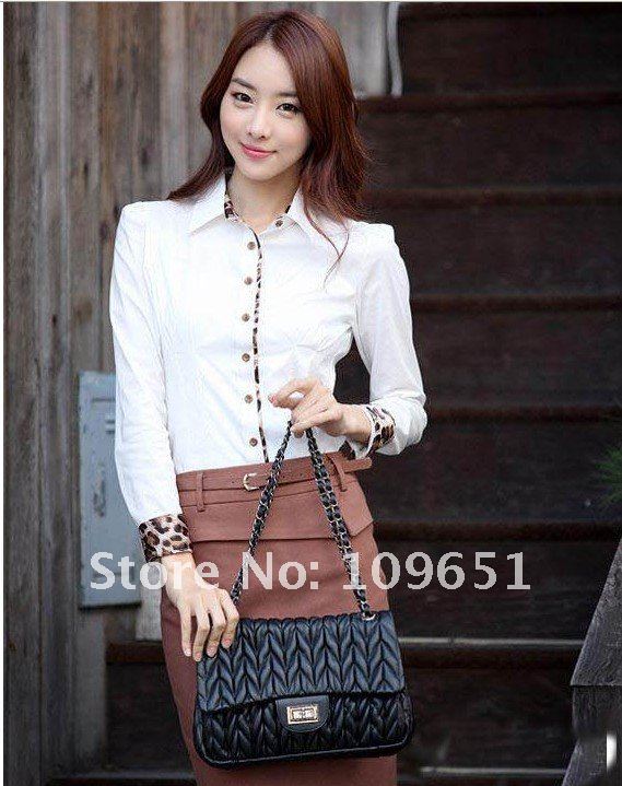 Free Shipping!!2012 New Fashion Women's short Sleeve Blouse Ladies' Shirt,New style fashion Korea blouse, cotton blouse,buy it!