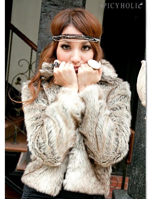 Free shipping 2012 new luxury street fashion coat of fur