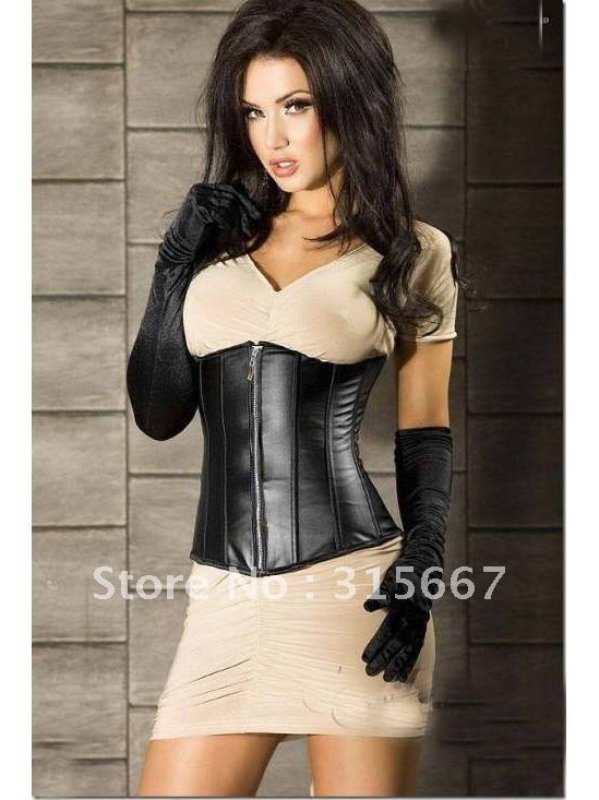 Free shipping 2012 NEW MODEL leather beautiful  corset,lingerie sexy ,bustier,slim lift body shaper