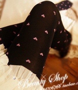 Free Shipping 2012 NEW P043 trend velvet ultra elastic jacquard dot pantyhose legging stockings DNZ