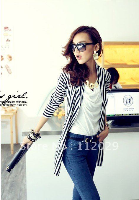 Free shipping 2012 new prices  women knitting cotton long-sleeved soft cotton outerwear