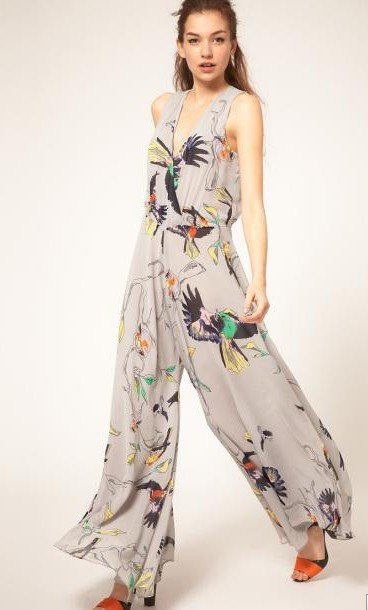 free shipping, 2012 new style,Ladies Summer Sleeveless print Romper, Long Jumpsuit Trousers,loose  jumpsuit pant