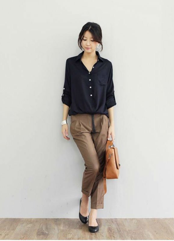 Free shipping 2012 new summer wear women's new pure color loose leisure adjustable long-sleeved shirt