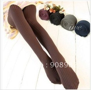 Free shipping 2012 new velvet stripes pantyhose leggings colors