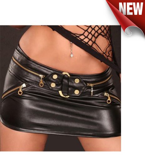 Free Shipping 2012 New Womans Wet Look Sexy Leather Minis Dress LB1002