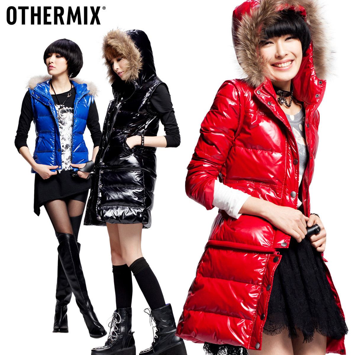 Free Shipping 2012 NEW Women Down Jacket Thickening Slim Long Design Four Kinds of Style combination Down Coat D200