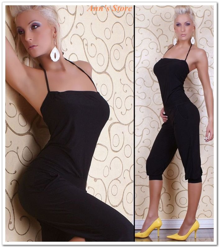 FREE SHIPPING! 2012 New Women Fashion Sleeveless Rompers,Sexy Backless Jumpsuit,Ann087,Black