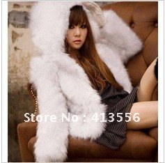 free shipping 2012 new women's fall and winter clothes fashion wild solid color long-haired fur jacket ow655