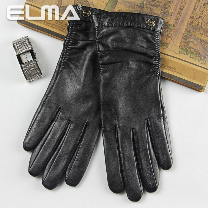 free shipping 2012 new women's genuine leather gloves sheepskin el035nn