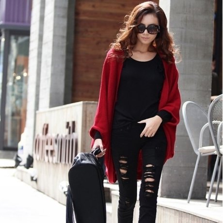 Free Shipping 2012 New Women's Thin Of Knitting Cardigan Sweater Jacket Shawl Loose Long Coat Euramerican Style