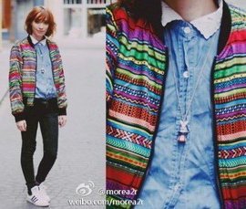 Free shipping 2012 New Women's Zipper colorful Jacket Lady Coat Outerwear