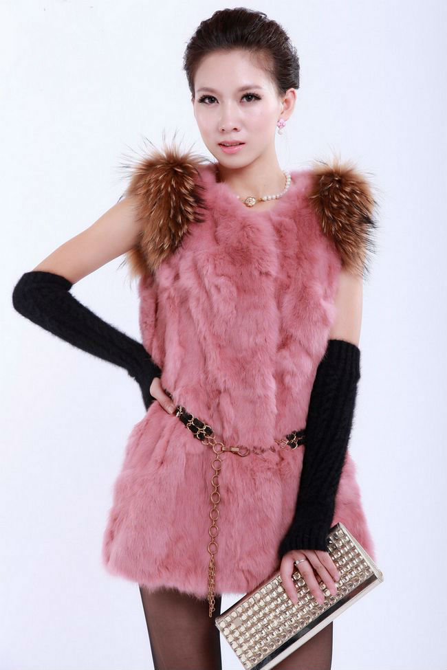 free shipping~2012 newest noble ladies' Fashion long fur vest coat ,ladies fur garment\outerwear 12F30