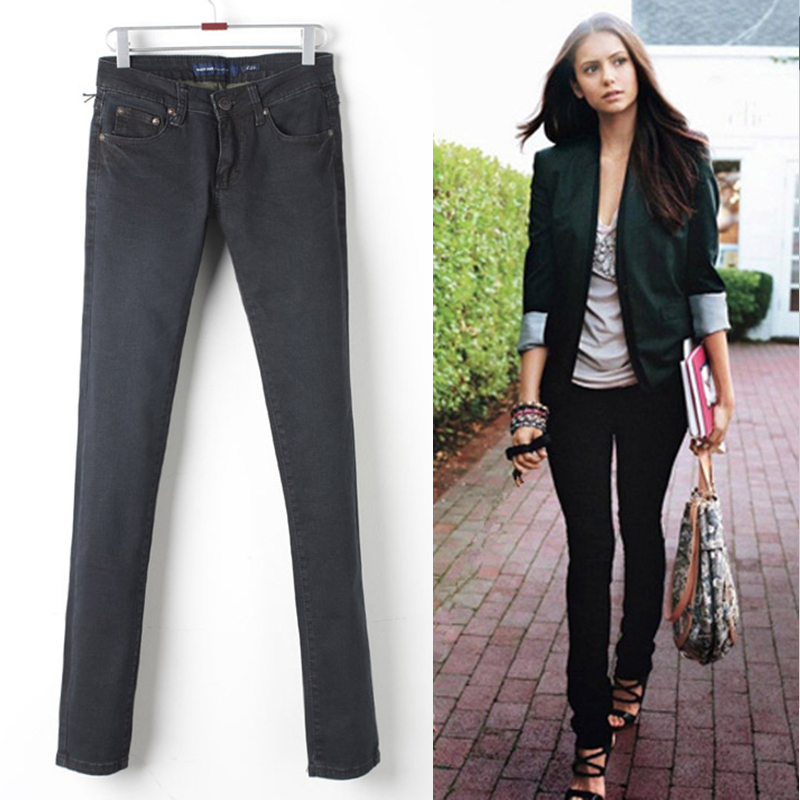 Free shipping, 2012 pellic brief jeans female elastic slim skinny pants pencil pants