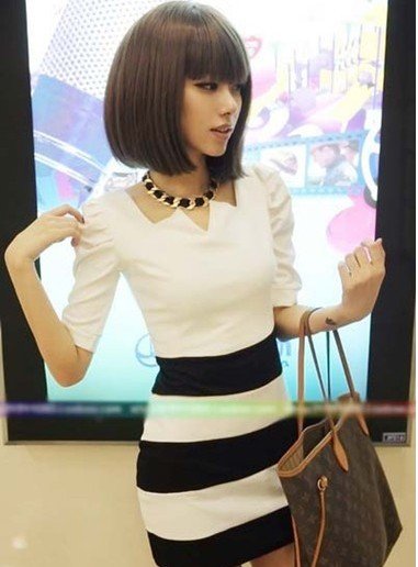 Free Shipping+2012 sexy slim mini dress+fashion Women dress+Cotton+white color+one size+100% Guarantee+Wholesale DW33