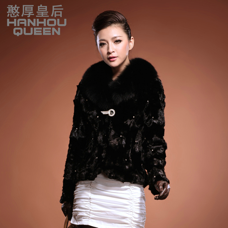 free shipping  2012 short design slim women's mink fur overcoat fox fight mink fur coat