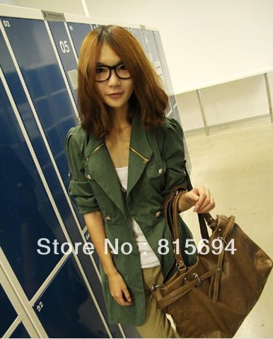 Free shipping 2012 spring and autumn new dress cultivate one's morality collar double breasted coat *