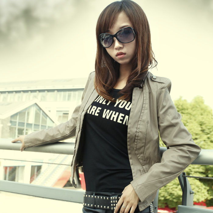 Free shipping 2012 spring elegant all-match women's small leather clothing elegant female leather clothing