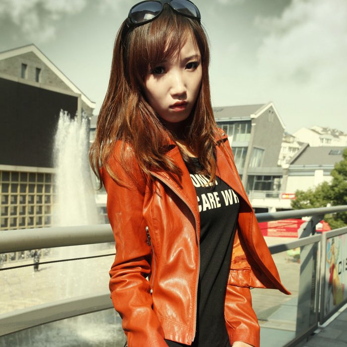 Free shipping 2012 spring elegant queen slim all-match short design small leather