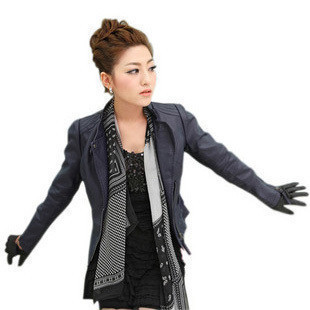 Free shipping 2012 spring leather clothing short design female leather clothing female all-match leather clothing