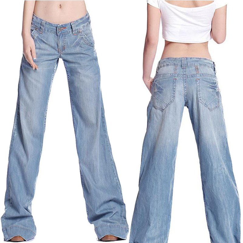 Free shipping 2012 spring new arrival european version of the elegant wide leg jeans female fashion slim women's wide leg pants