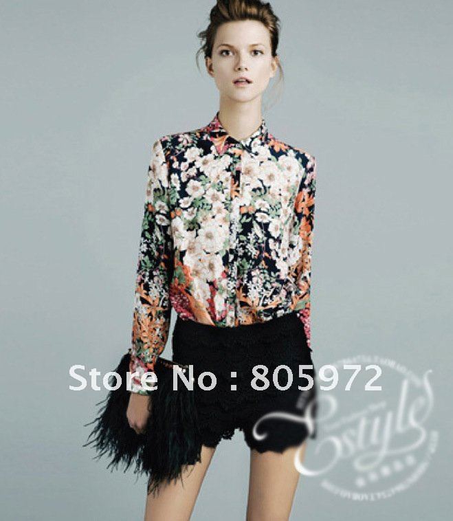 Free shipping 2012 spring New style 100% chifoon fashion 1pcs/lot women's T-Shirt fashion blouses