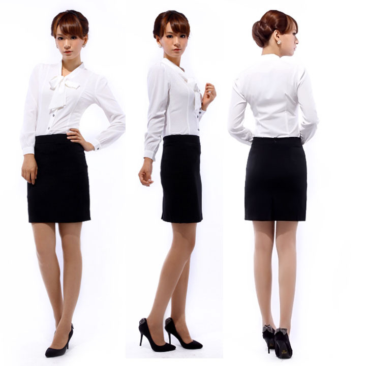 Free shipping 2012 spring work wear professional set half sleeve work wear work clothes skirt cq03