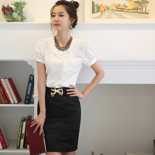 Free shipping 2012 summer women's lo set professional women's formal work wear skirt