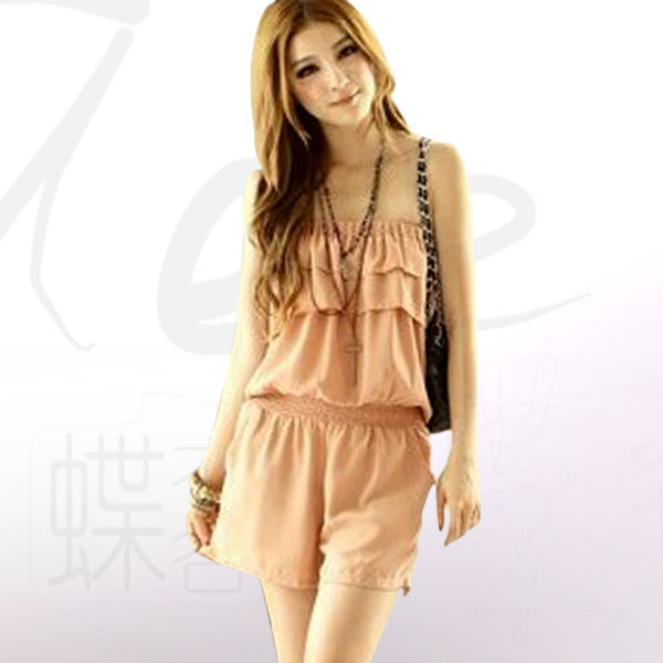 Free shipping, 2012 summer women's sexy tube top jumpsuit jumpsuit short trousers