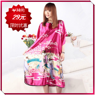 Free shipping 2012 summer women's temptation fairy robe viscose plus size nightgown sexy plus size plus size sleepwear