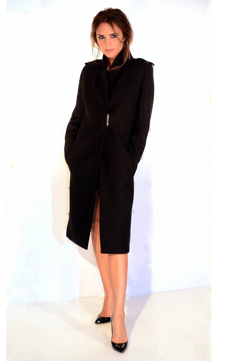 Free shipping , 2012 VICTORIA BECKHAM Fashion Winter Woolen Warm Elegant Cool Blends Coats ,Wholesale,A716