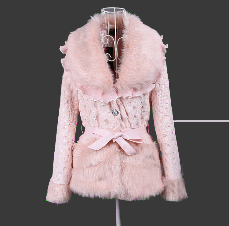 Free shipping/2012 winter fur collar women coat faux fur women jacket fur coat