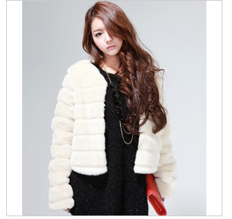 free shipping 2012 winter gorgeous elegant fur coat all-match slim rabbit fur thermal sweater outerwear autumn outerwear