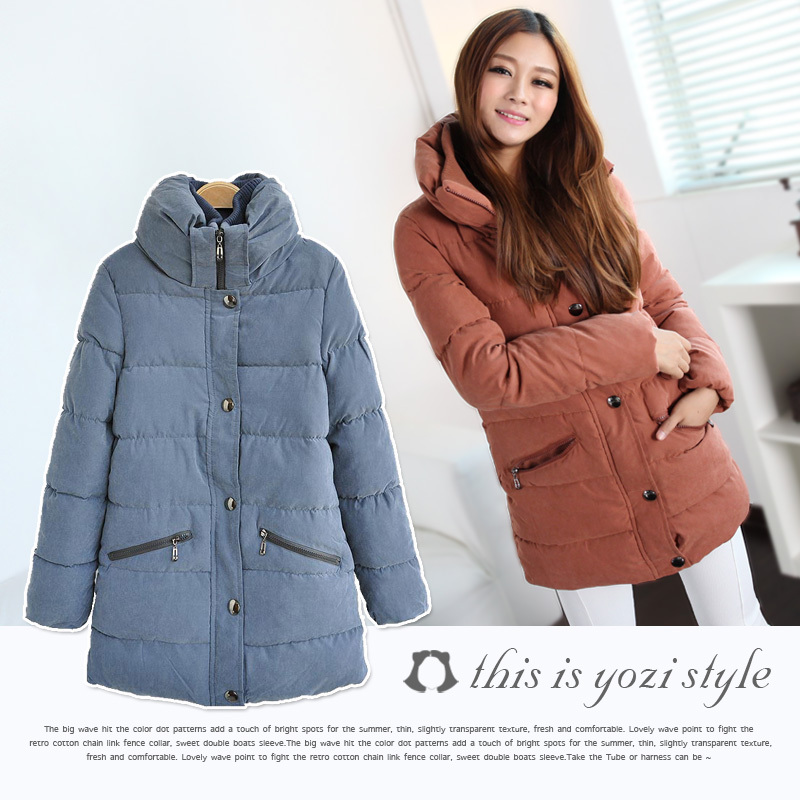 Free shipping 2012 winter new arrival winter women's medium-long wadded jacket cotton-padded jacket thickening outerwear ac458