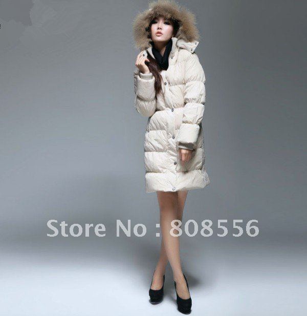 Free shipping 2012 winter women down jacket coat, long warm jacket,fashion clothes