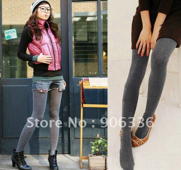 Free shipping 2012  winter women tights wholesale long candy color cotton pantyhose stockings for women factory price