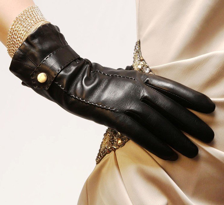 Free shipping 2012 women's genuine leather gloves el012nr