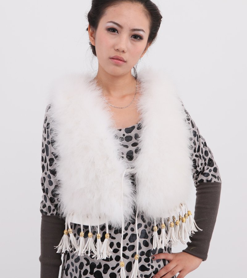 FREE SHIPPING! 2012 women's high quality ostrich wool women's vest short design fur vest