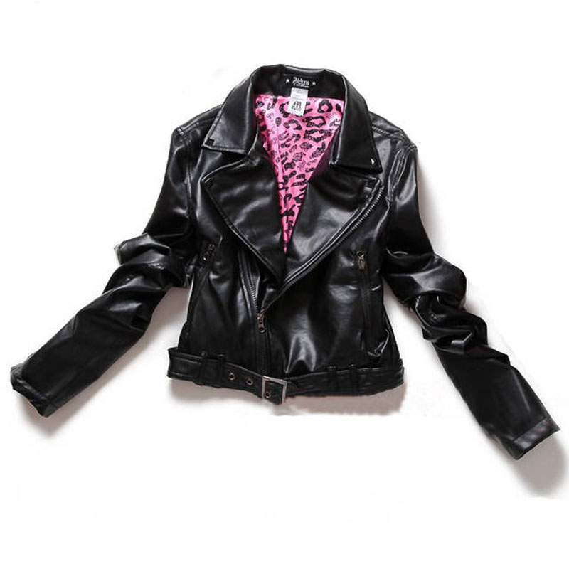 free shipping 2012 women's PU clothing female short design motorcycle jacket outerwear female slim small leather clothing