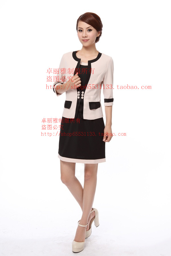 Free shipping 2012 women's slim ol professional skirt set