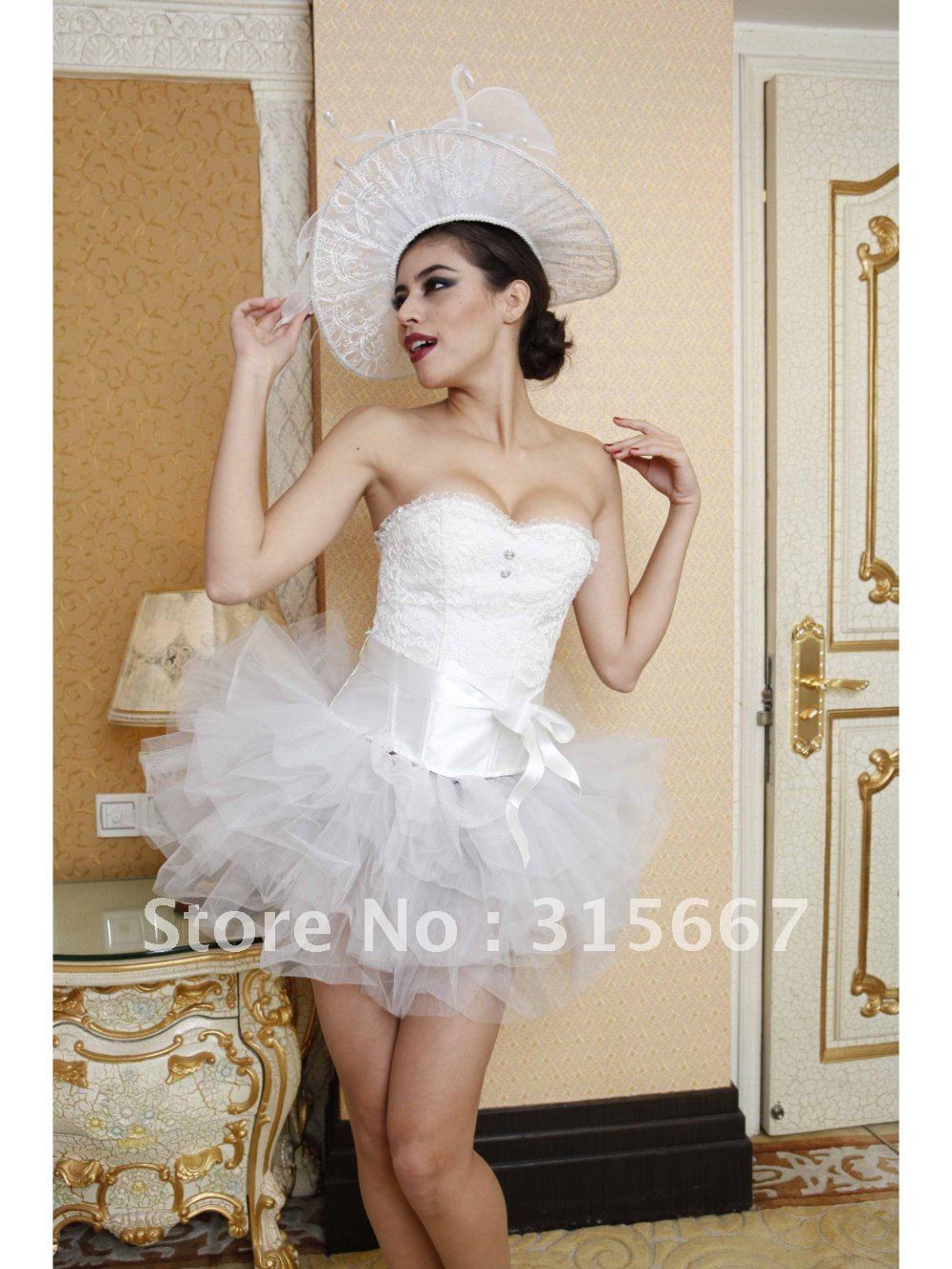 free shipping 2012new design,1 set with corset&skirt wholesale Best quality corset,lingerie,bustier ,nice color,