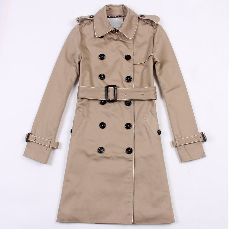 Free shipping !2012Winter coat British style double breasted slim windbreaker coat jacket, lady clothes, fasion overcoat