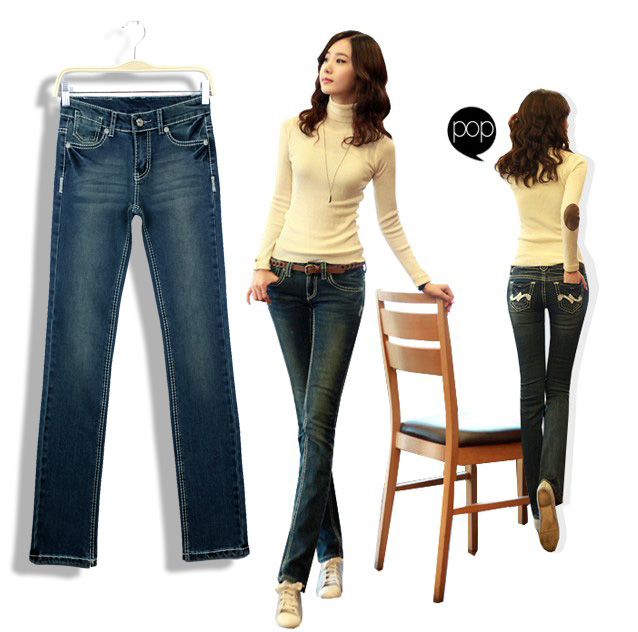 Free Shipping 2013 autumn and winter legs butt-lifting repair the slim skinny pants pencil pants denim trousers a9473